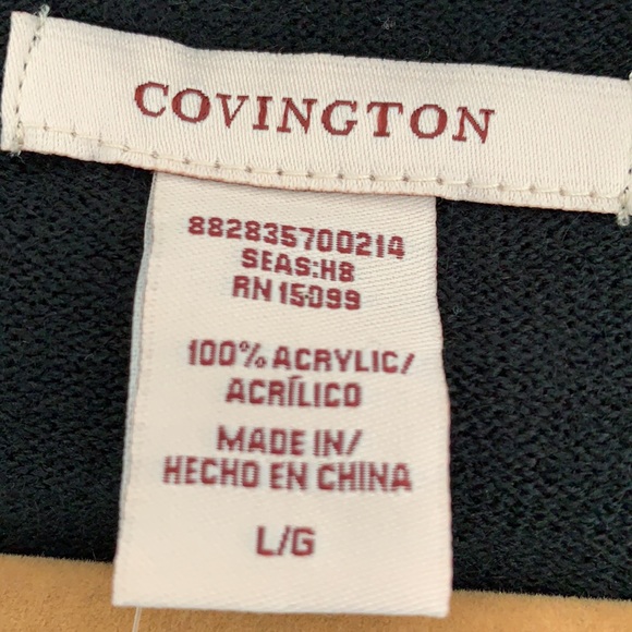 Covington cardigan black size large - Picture 4 of 6
